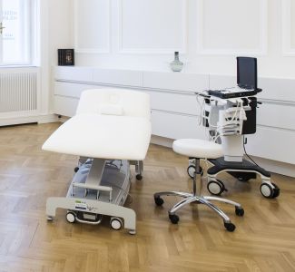 Ultrasound-guided biopsies are performed in the doctor’s office.